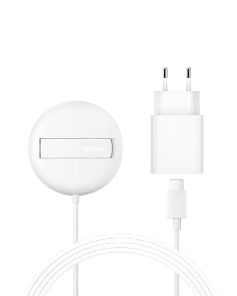 Belkin Tappetino di ricarica wireless magnetica 15 W con supporto, caricatore wireless