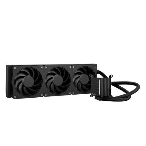 ASUS ProArt LC 360, Dissipatore a Liquido All-In-One con Pompa a Tre fasi ad Alta Prestazione, Tre Ventole Alphacool Apex Stealth Metal Power a Basso Rumore, Nero