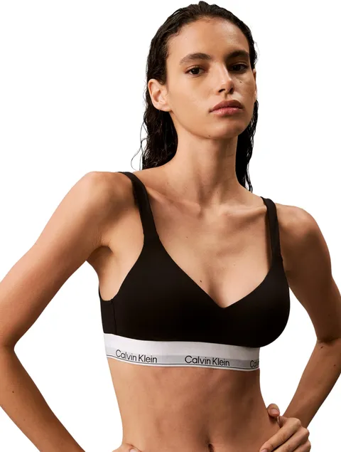 Calvin Klein Reggiseno a Bralette Donna Lift Elasticizzato, Nero (Black), S