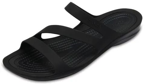 Crocs Swiftwater Sandal W, Sandali Donna, Nero, 41/42 EU