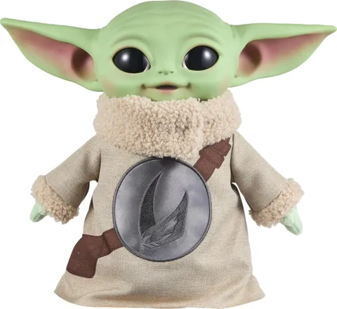 Mattel Star Wars The Mandalorian e Grogu - Grogu, peluche ispirato al film e alto 28 cm
