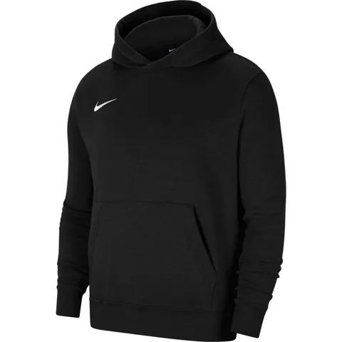 Nike CW6896 - Felpa con cappuccio, Unisex Bambini, Nero/Bianco, XL (158-170 cm)