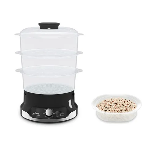 Tefal VC2048 Vaporiera Ultracompact, Sistema impilabile ultracompatto, Cucina salutare