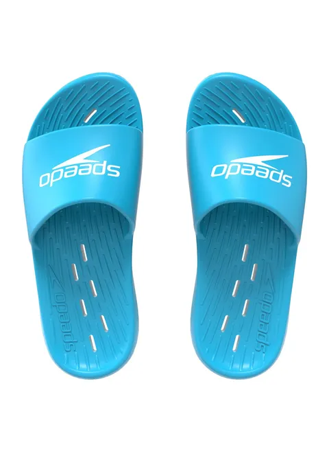 Speedo Slide J Ciabatte per Unisex Bambini, Blu/Bianco, 31