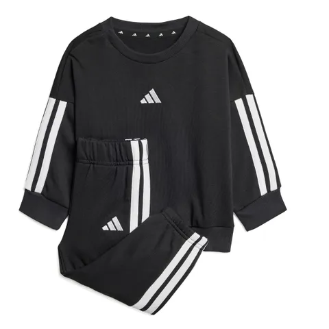 adidas Unisex - Bimbi 0-24 Essentials Jogger Track Suit, black/white, 9-12 Months