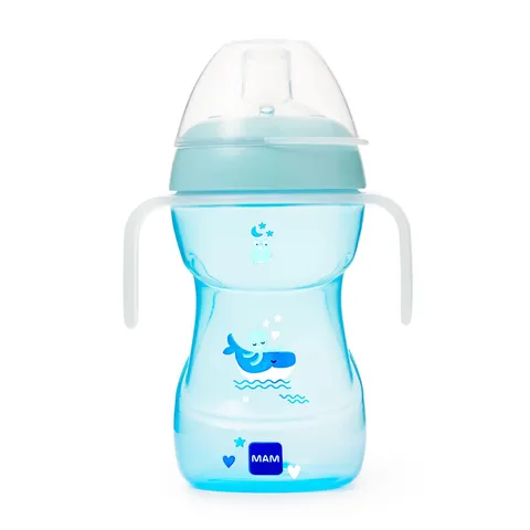 Istruzioni in Lingua Straniera - Mam Fun To Drink - Tazza da 270 Ml, Colore: Blu, 0,10 Kg