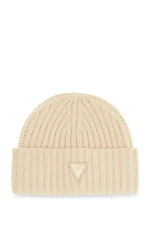 Guess Donna Accessorio Noelle Ii Knitted Beanie Osso