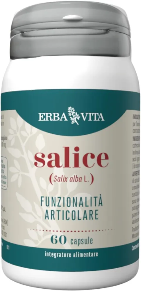ERBA VITA Integratore Alimentare di Salice - 60 Capsule - Fonte naturale di silice che