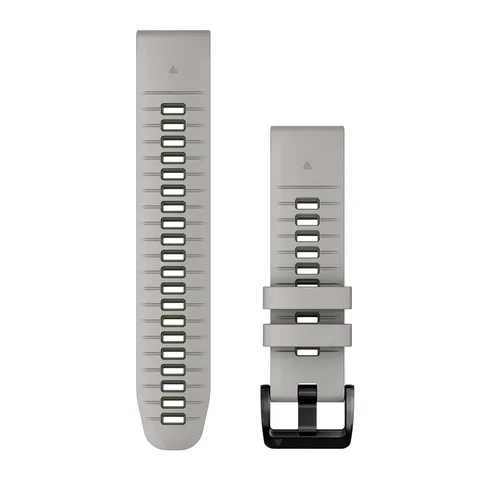 Cinturino Originale Garmin per epix 2 Pro, 22mm, QuickFit, Silicone, Fog Gray & Moss