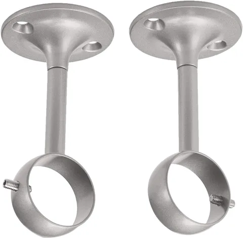 Amazon Basics staffe per montaggio a soffitto, confezione da 2, nichel