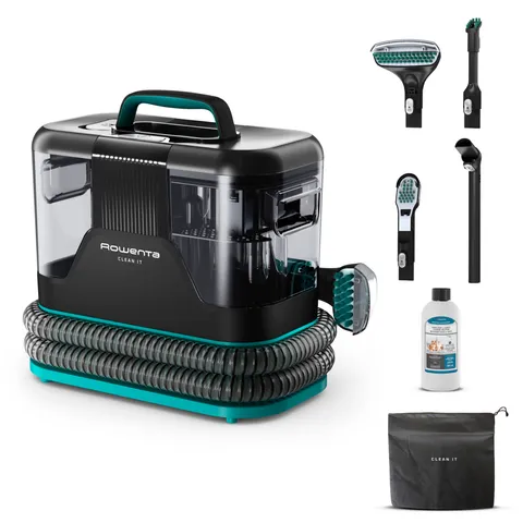 Rowenta Clean It, Lavatappeti Portatile, Lava Tappezzeria per Tappeti, Lava Divani, Auto
