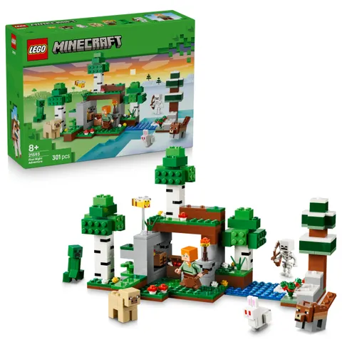 LEGO Minecraft Avventura della Prima Notte - Giocattolo Interattivo con 7 Personaggi tra