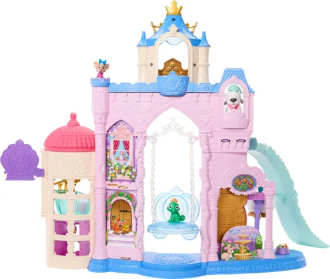 Mattel Disney Princess - Palazzo dei Cuccioli, set ispirato al film con 7 aree di gioco