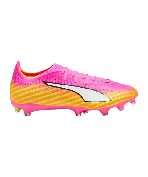 Puma Scarpe da Calcio Unisex Ultra 6 Match FG/AG, Rosa Veleno, Bianco, Sun Stream-Bright