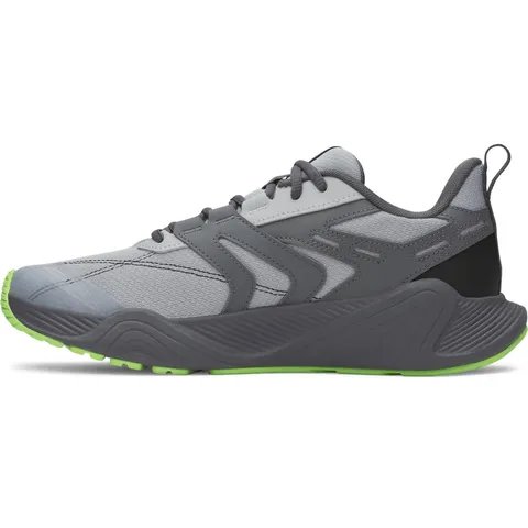 Under Armour Sneaker UA Charged Commit TR 5 da Uomo, MOD Gray Castlerock Lumos Lime, 47.5 EU