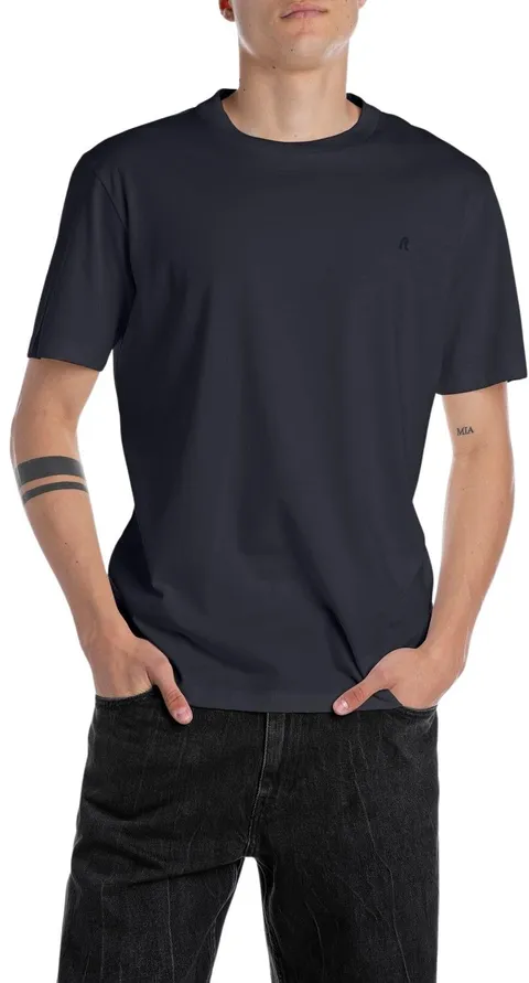 Replay Maglietta da Uomo, 067 Blu Notte, 3XL