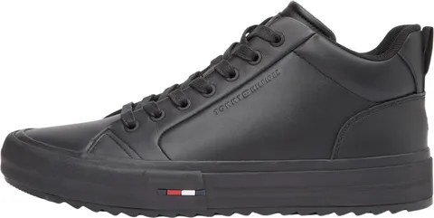 Tommy Hilfiger Uomo Nu Harlem Street Cleat Mid 3A FM0FM05704 Mid Top, Nero (Nero), 43