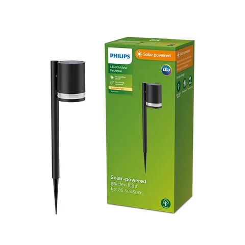Philips Fyce Lampada da palo LED nera