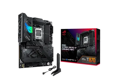 ASUS ROG Strix X870-F Gaming WiFi Scheda madre AMD, 16+2+2 stadi di alimentazione, slot