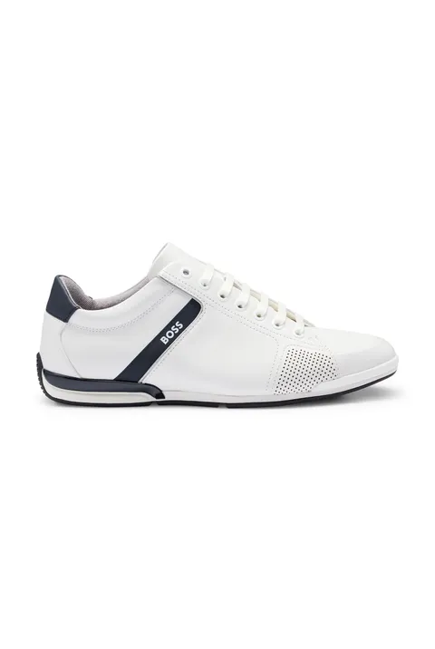 BOSS Uomini Saturn_Lowp_lux4 A_N Sneaker Bianco 47 EU