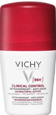 Vichy Dermo-Tolerance Deodorante Roll-on, Per Pelli Sensibili, Unisex, Antitraspirante