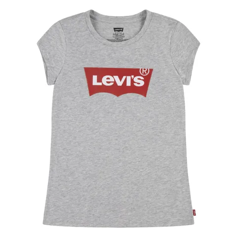 Levi's Lvg S/S Batwing Tee, T-shirt Bambine e ragazze, Grigio (Light Gray Heather), 8 anni