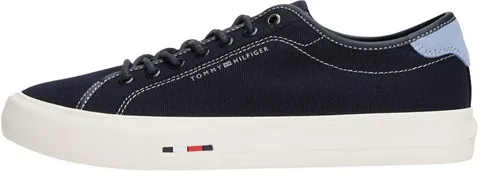 Tommy Hilfiger Uomo Sneakers Vulcanizzate Street Canvas con Logo, Blu (Desert Sky), 40
