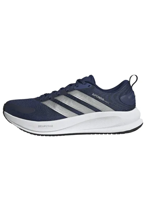 adidas Uomo Supernova Ease 2 Running Shoes, Dark Blue/Matte Silver/Aurora Ink, 44 EU