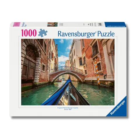 Ravensburger Puzzle 1000 pezzi, Canale Venecia - Puzzle Adulti +14 anni, 70 x 50 cm