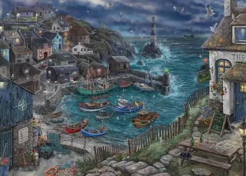 Ravensburger - Puzzle Il Faro Solitario, Collezione Escape Puzzle, Idea Regalo per Lei o