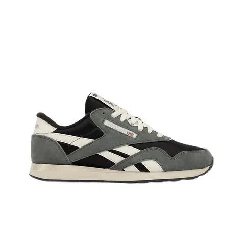 Reebok Scarpe da Ginnastica da Uomo, in Nylon, Colore Nero Lavato, Nero Scuro