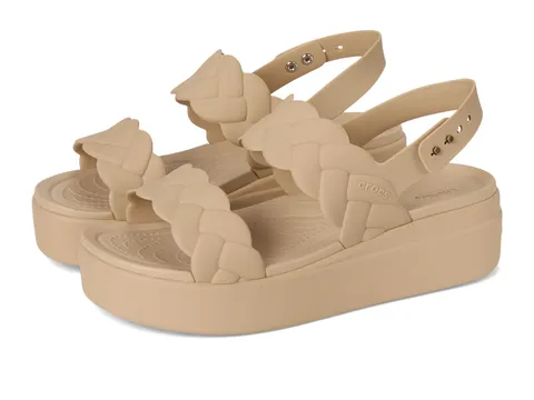 Crocs Brooklyn Woven Upper LW, Sandali Donna, Chai, 36/37 EU