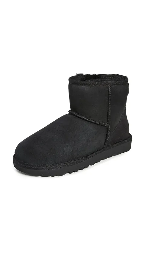UGG Classic Mini Ii, Stivali Donna, Nero, 36 EU