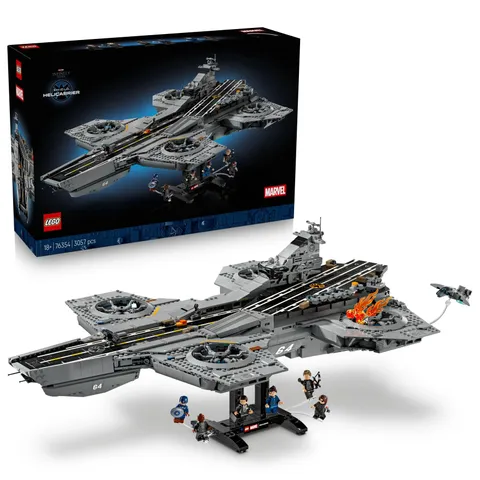LEGO ǀ Marvel Elivelivolo S.H.I.E.L.D. - Kit di Modellismo per Adulti - 6 Minifigure, tra