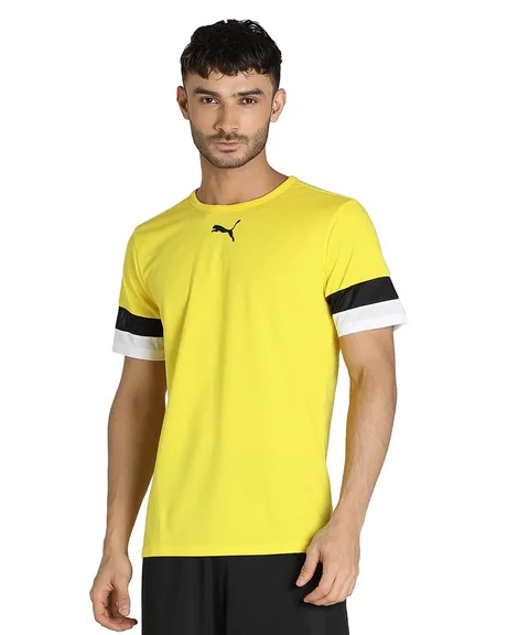 Puma Uomo T Shirt, Cyber Yellow Puma Black White, 3XL