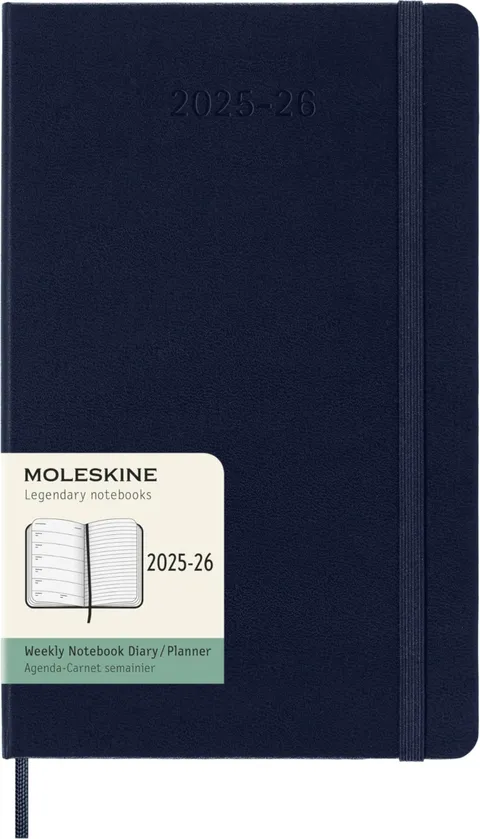 Moleskine Weekly Planner 2025-2026, Agenda Settimanale 18 Mesi Con Spazio per Note