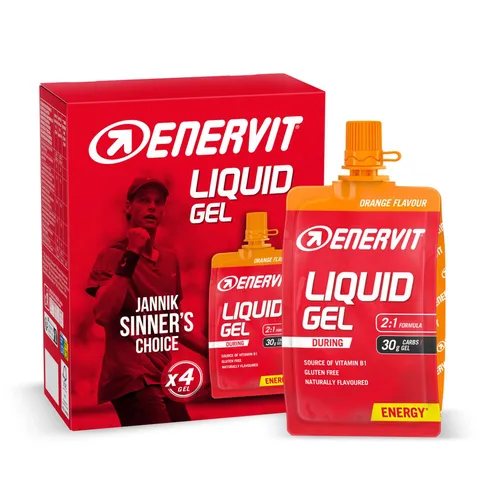 Enervit, Liquid Gel Arancia, Gel Energetico con Maltodestrine, Per Sport ad Alta