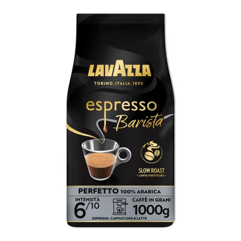 Lavazza, Espresso Barista Perfetto, Caffè in Grani Tostati a Tamburo, Ideali per Macchine