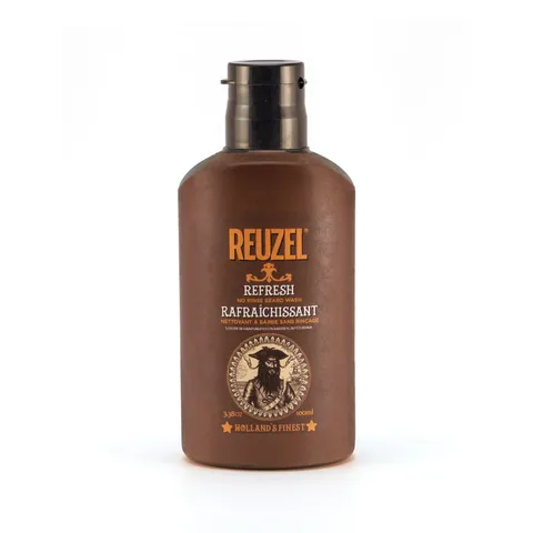 Reuzel Refresh No Rinse Beard Wash - No Shower Necessary, Rinse-Free Men’s Beard Shampoo