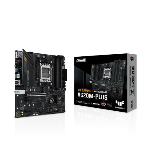 ASUS TUF Gaming A620M-PLUS, Scheda Madre AMD mATX, Slot DDR5, Nera