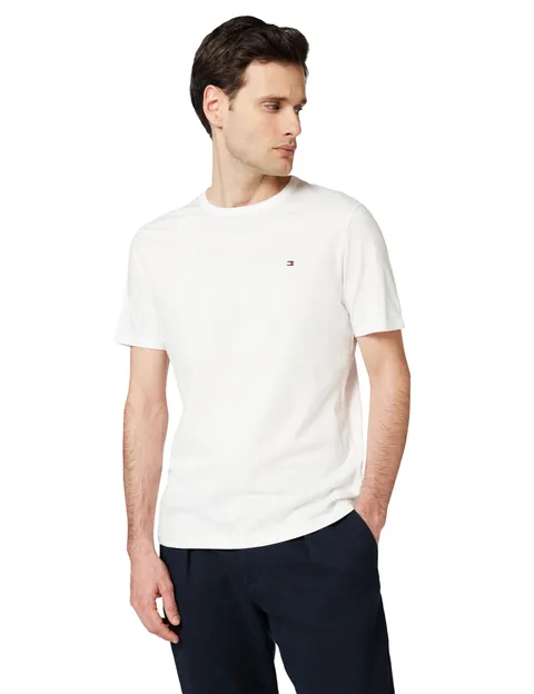 Tommy Hilfiger Maglietta da Uomo 3P SS Tee UM0UM03870 S/S, Bianco (Bianco/Bianco/Bianco), S