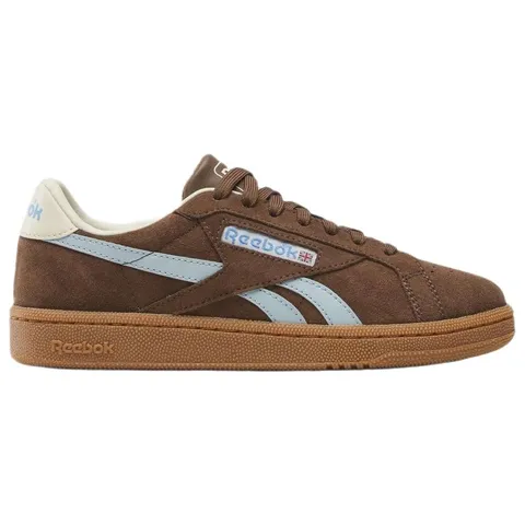 Reebok Scarpe da Ginnastica Club C Grounds UK Simplebrown/Iceblue/Gum, 42,5 EU
