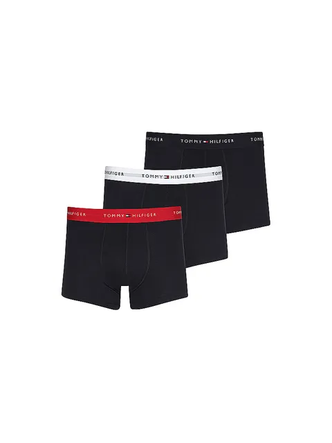 Tommy Hilfiger 3P WB Boxer da Uomo Primary Red/White/Desert Sky XXL