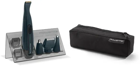 Rowenta TN3651 Nomad Mini Grooming Kit Easy Regolabarba, Pettini di Precisione da 3 mm e