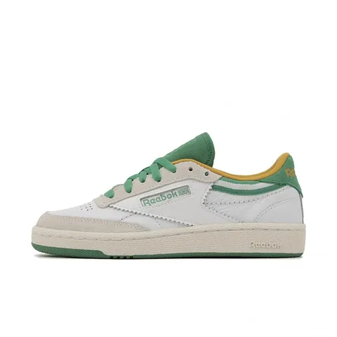 Reebok Unisex Club C 85 Sneaker, White/Upgradegreen/Chalk, 45 EU, White Upgradegreen