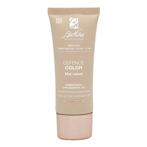 BioNike Defence Color - Mat Velvet Fondotinta Opacizzante SPF 15 per Pelle Mista e