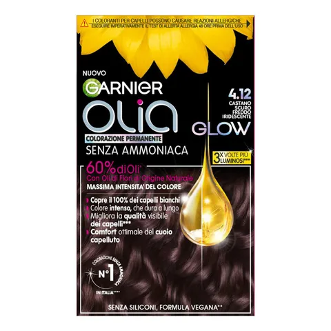 Garnier Olia Glow, Colorazione Permanente Senza Ammoniaca, Copre il 100% dei Capelli