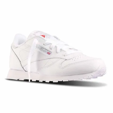 Reebok Classic Leather, Scarpe da ginnastica Bambini e ragazzi, White-1, 30.5 EU