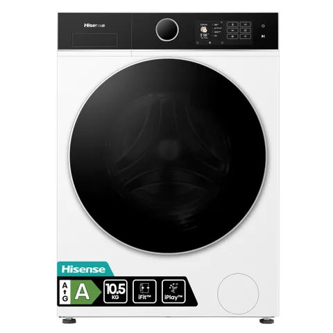 Hisense WF5I1045BWQ Lavatrice a Carica Frontale 10.5 kg, Classe A-40%, 1400 rpm, 15