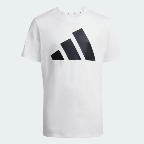 adidas Unisex - Bambini Essentials BIG LOGO T-Shirt, White / Black, 13-14 Years
